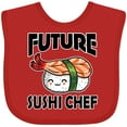 thumbnail image 3 of Inktastic Future Sushi Chef Baby Clothes Boys or Girls Baby Bib, 3 of 4