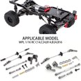 thumbnail image 2 of maskred RCGOFOLLOW 1/16 Steel CNC Machined Front Rear Portal Axle DIY Kit Rc Front Rear Portal Axle DIY Kit For WPL C14 C24 B14 B24 B16 Titanium, 2 of 6