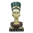 thumbnail image 4 of Golden Ancient Egyptian Queen Nefertiti Bust Statue 9.75"Tall Wife Of Pharaoh, 4 of 7