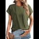 thumbnail image 2 of Blusa de Verano con Cuello Redondo y Mangas para Mujer, Color Verde , Talla XL, 2 of 8