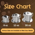 thumbnail image 2 of Birdee Vietnamese Coffee Dripper - Make up to 8 oz Cup, Stainless Steel, Small Phin Filter, Durable, Dishwasher Safe, Home Use, Travel, Camping, Gift Sets, 2 of 7
