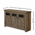 thumbnail image 4 of 53" Accent Storage Cabinet, Modern Wood Large Sideboard Cabinet with 3 Doors, Coffee Bar Table for Dining Room, Living Room, Bedroom, Entryway, Bar, Gray Wash, 4 of 8