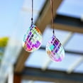 thumbnail image 6 of Set 2 Crystal Sun Catcher Prisms Pendant for Window Hanging Decor,3inch AB Colored Crystal Suncatchers Rainbow Maker Light Catcher for Home Indoor Garden Ornament, 6 of 14