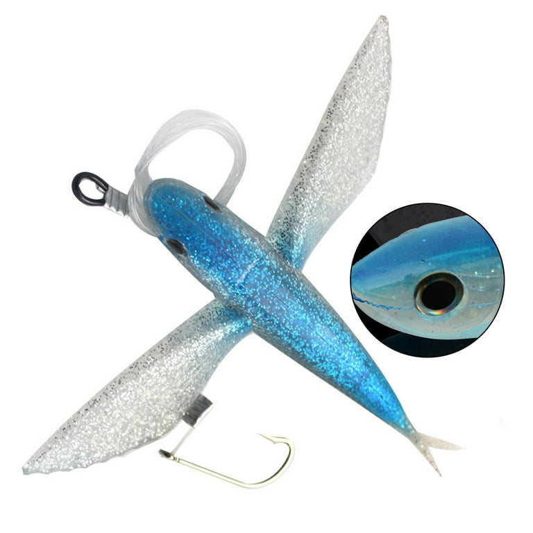 Flying Fish Artificial Bait Soft Tuna Lure Seawater Fishing Lure For  Kingfish 