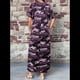 thumbnail image 5 of Vestido Camisero Informal de Verano para Mujer, Holgado, de Corta, Estilo Camuflaje, con Bolsillo Púrpura M, 5 of 8