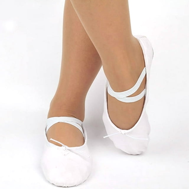 Dnzceghtig Zapatos de Baile de Ballet Suaves para niños y Adultos, Zapatillas de Gimnasia para Baile de Punta, Zapatillas de Ballet para Mujer, Danza, Yoga, Gimnasia, Suela Dividida, Zapatos para