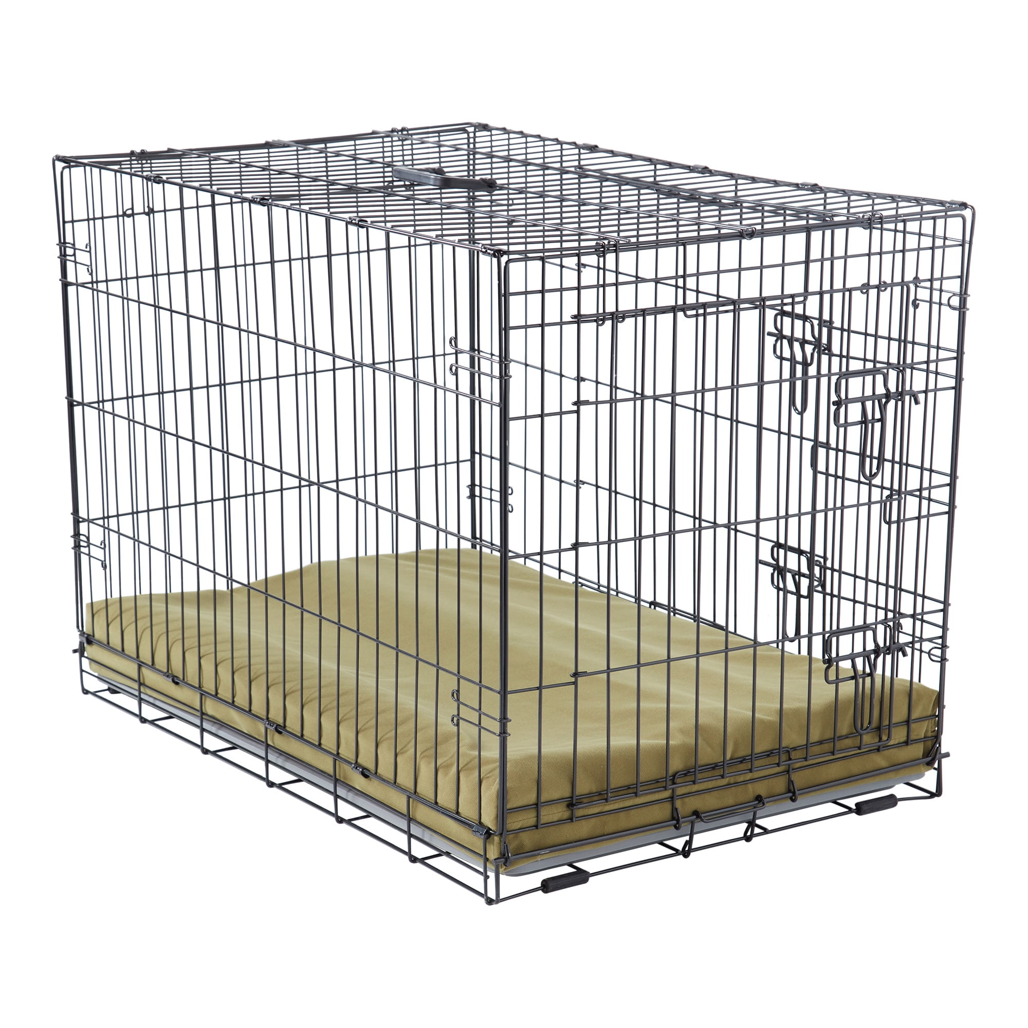 Happy Hounds Cooper Deluxe Reversible Crate Pad, Moss, Extra Small (24" x 18")