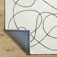 thumbnail image 5 of Hauteloom Harta Wool Living Room, Bedroom Area Rug - Contemporary - Rose Cream - 18" Sample, 5 of 8