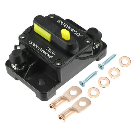 200 Amp Circuit Breaker Kit With Manual Reset 12v-48v Dc Waterproof 