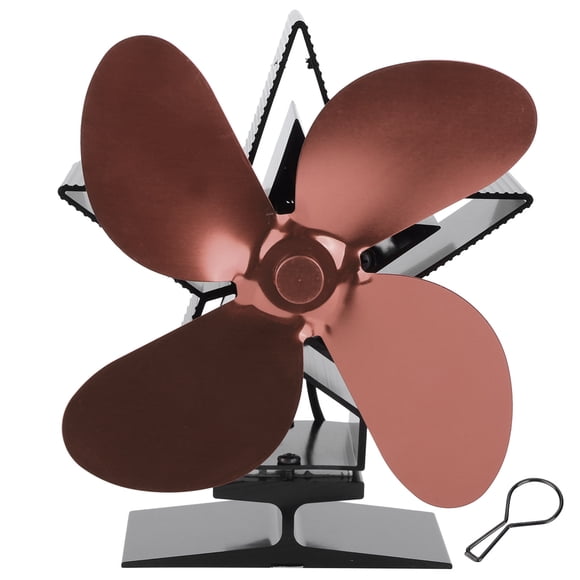 Ventilador de estufa de calor térmico Jadeshay 4 aspas