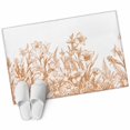 thumbnail image 2 of Wildflower Leaf Bathroom Mats 2x3 FT,Non Slip Small Kitchen Mat,Brown Floral Botanical White Watercolor Washable Soft Backed Front Door Throw Rugs Indoor Outdoor Doormats for Entryway Sink, 2 of 8