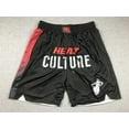 thumbnail image 1 of Miami Heat Retro Embroidered Zipper Pocket Shorts Basketball Pants Embroidered Shorts, 1 of 2