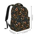 thumbnail image 2 of Haiem Autumn Floral Printed School Backpack,Casual Travel Lightweight Backpack,Durable Comfortable Multifunctional Backpack,Laptop Backpack, 2 of 5