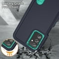thumbnail image 5 of TECH CIRCLE for Samsung Galaxy A13 5G Case, Anti-Drop Hybrid Heavy Duty Protective Phone Cover Shockproof Rugged Military Bumper Tough Kickstand Cover for Samsung Galaxy A13 5G 6.5" 2021,Darkblue+Mint, 5 of 8