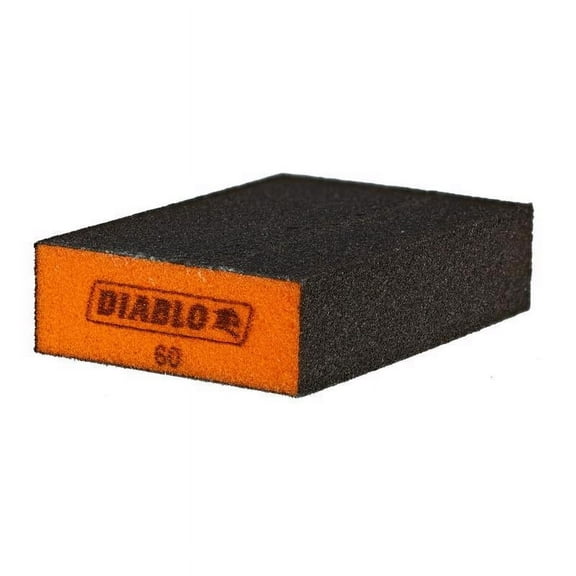 Freud DFBBLOCMED03G Flat Edge Sanding Sponge Block, Medium Grit, 3-Pk. - Quantity 4