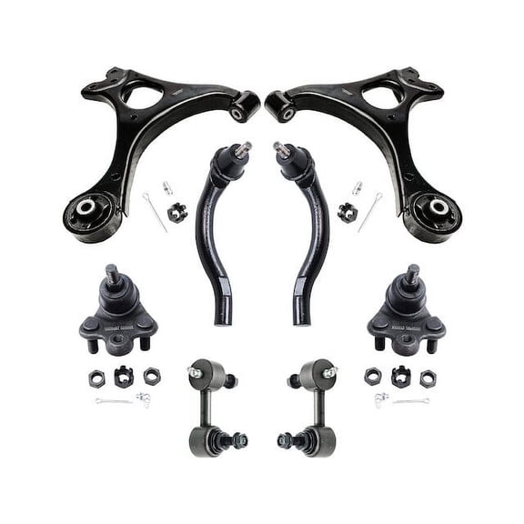 Front Control Arm Ball Joint Tie Rod and Sway Bar Link Kit - Compatible with 2006 - 2011 Honda Civic 2007 2008 2009 2010