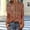 Brown, variant on Sequin Tops Sparkly Tshirt Rave Women's Printed Button 3/4 Sleeve T-shirt Comfortable and Casual Loose Purple S