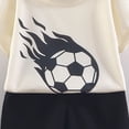 thumbnail image 4 of KPOPLK Toddler Boys Clothes Summer 2PCS Outfits Letter Print Short Sleeve Shirt Top Shorts Set 1t 2t 3t 4t 5t 6t Size 7-8 Years,Black, 4 of 4