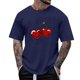 thumbnail image 1 of Tops para hombre, blusas y camisas de manga corta con cuello redondo para hombre, camisetas casuales con estampado de moda para hombre, blusa de manga corta, blusa de poliéster para hombre., 1 of 4