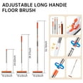 thumbnail image 7 of Grout Brush with Long Handle, 56.5'' Swivel Grout Cleaning Brush,120°Rotatable V-Shape Grout Scrub Brush, Extendable Handle Grout Cleaner Brush for Tile Floors，Bathroom,Baseboard,Shower,Corner, 7 of 7