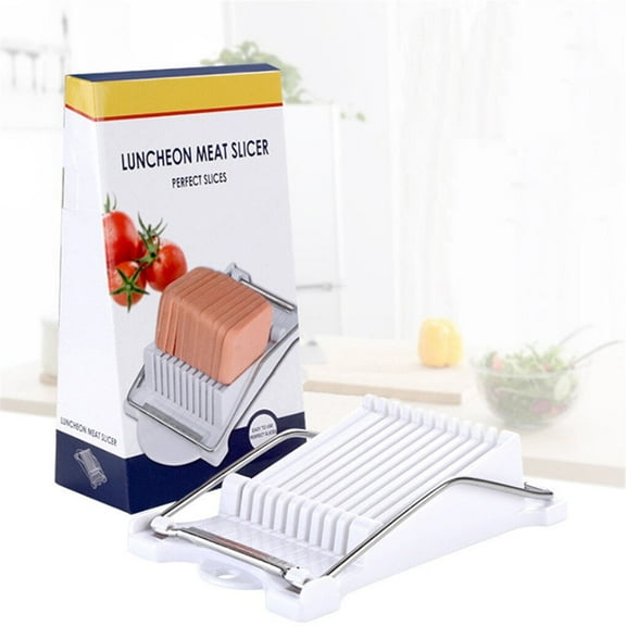 1-Set Versatile Stainless Steel Kitchen Slicer – Multi-Purpose Meat, Egg, Cheese & Fruit Chopper for Quick & Easy Food Preparation TIKA