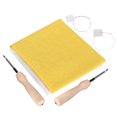 thumbnail image 4 of 2PCS 50x50cm Linen Fabric White Yellow Linen Cloth Handmade DIY Curtains Handbag Cloth, 4 of 14