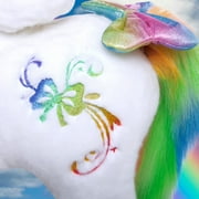 PonyCycle Ride on Unicorn Toys Walking Rocking Horse for Kids 3-4 Ride on Horse Size 3 Riding Rainbow Unicorn Ride on Pony No Electricity Giddy up Pony Plush Toy Walking Animals X32