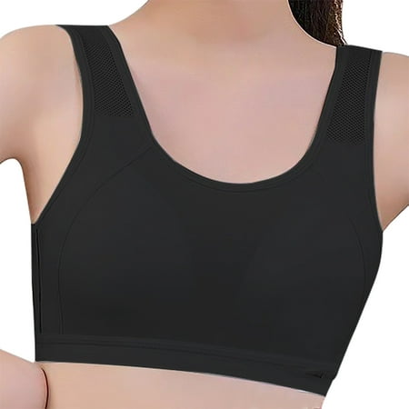 HCURIBAD Wireless Bras  Clearance! Sports Bralettes for Women No Underwire Seamless Wirefree Support Yoga Workout Bras Wireless Everyday Brassiere  Push up Bra  Backless Bra  Bras for Women Black XL