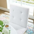 thumbnail image 7 of Modway Privy 18.5" Stainless Steel Polyester Dining Accent Chair in Gold/White, 7 of 7