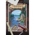 thumbnail image 3 of Long Lake, New York, The Adirondacks, Canoe Scene (12x18 Wall Art Poster, Room Decor), 3 of 3