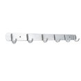 thumbnail image 1 of Space Aluminum Hooks Bar 3/4/5/6/7 Hooks Hat Clothes Robe Holder Door  Rack Wall Mounted Bathroom Kitchen Hanger Wall Coat Rack silver 43.1cm, 1 of 9