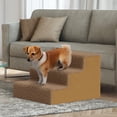 thumbnail image 4 of Topmart Widen 3 Step Pet Stair for Small Dog,Non-Slip Plastic Dog Stair for Beds, 12.2''High,Camel, 4 of 9