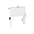 thumbnail image 6 of Canyon Twin Wood Headboard in White, 6 of 6