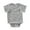 Grey, variant on Baby Bear Embroidery Side-Snap Short Sleeve Bodysuit Toddler Neutral Casual Romper Size:0-1 Months