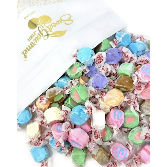 SweetGourmet Assorted Whipped Salt Water Taffy | Boardwalk Bulk Candy | 2 Pound