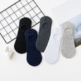 thumbnail image 2 of Huowey 5 Pairs No Show Socks For Women Low Cut Athletic Casual Boat Socks Breathable Stretchy Soft Daily Wear Socks, 2 of 4