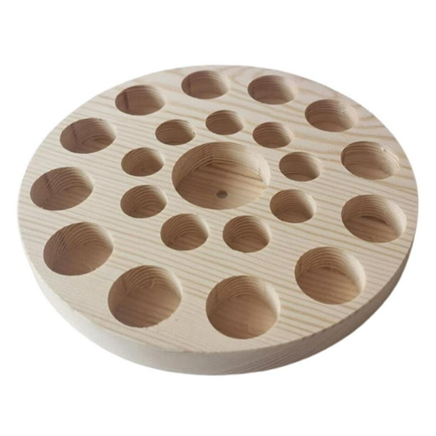 Caja de madera para aceites esenciales, expositor de botellas, contenedores de colección, adecuado Wood 22 Slots