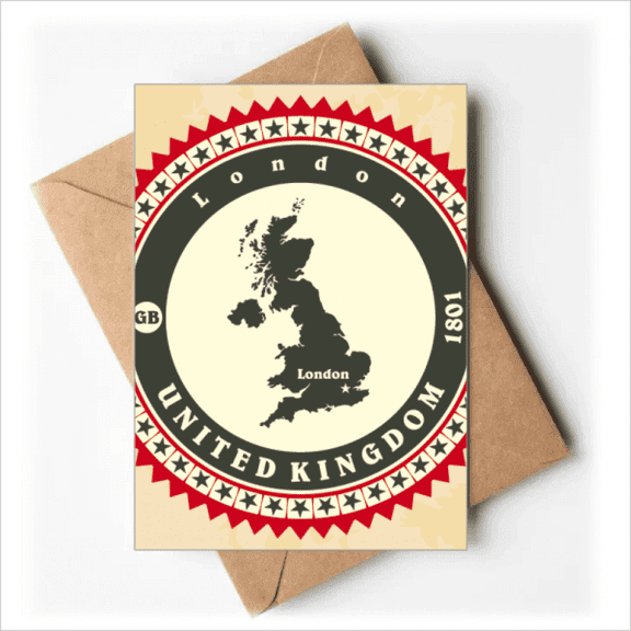 London UK United Kingdom Britain Country Map Greeting Cards You are Invited Invitations