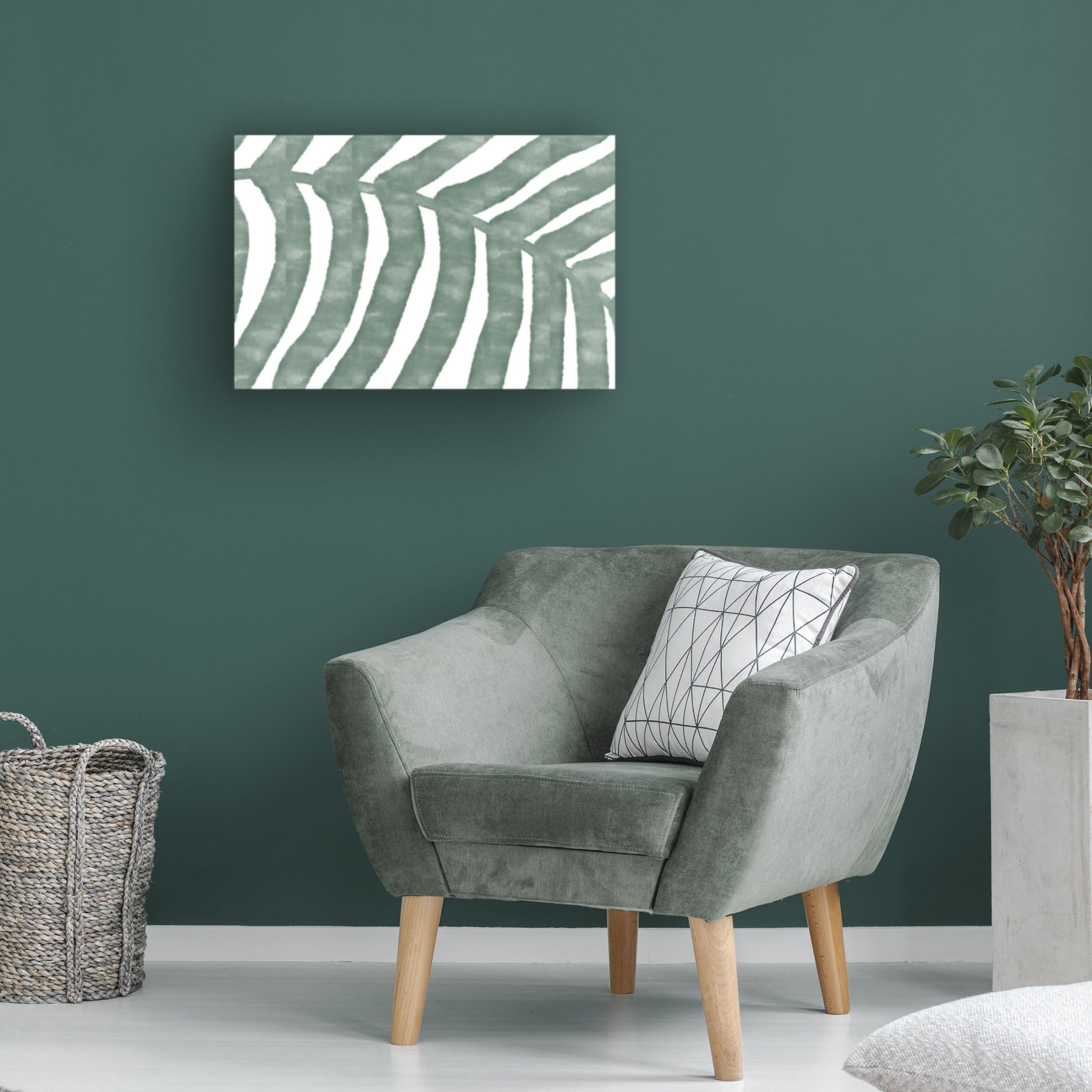Trademark Fine Art Pictufy Studio II LEAF GREEN Canvas Wall Art