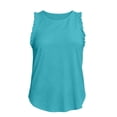 thumbnail image 3 of Hngshg Camisoles Grande Taille pour Femmes à Volants Sans Manches Amples Décontractées Col Rond T-Shirts Classiques Été Vacances Sortie Tee, 3 of 6