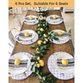 thumbnail image 4 of 13 Inch Round Placemats Set of 6, Happy Easter Non Slip Heat Insulation PP Table Mats, Cute Bunny Spring Flowers Butterfly Purple Plaid Washable Place Mats for Kitchen Dining Party Table Decor, 4 of 7