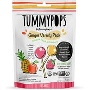 USDA Organic Tummypops Ginger Variety Pack (Pineapple, Peach, Strawberry)