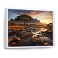 thumbnail image 2 of Designart "African Peaks National Park Majesty I" Landscapes Floater Framed Canvas Art Print, 2 of 7