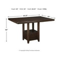 thumbnail image 5 of Signature Design by Ashley Casual Haddigan Counter Height Dining Extension Table  Dark Brown, 5 of 8