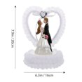 thumbnail image 2 of KAKOWELY 1 pieza de estatua romántica de novios y novias para decorar tartas de San Valentín., 2 of 4