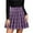 AG257# Purple, variant on ZXLBBD Women's Skirts Plaid High Waisted Pleated Fashion A Line Mini Skirt Casual Outdoor Loose Fit Daily Wear