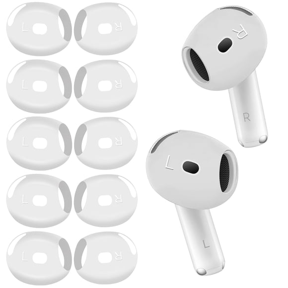 Almohadillas YSIUENG de silicona ultrafinas para AirPods 4 (5 pares)