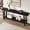 Black, variant on GOCAPTAIN 70" Console Table, Modern Wooden Entryway Table with 2-Tier Storage Shelves, Narrow Sofa Table for Living Room, Hallway, Black