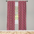 thumbnail image 3 of Ambesonne Sugar Skull Curtains, Cultural Ornaments Head, Pair of 28"x95", Multicolor, 3 of 5