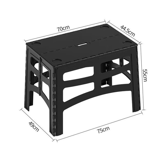Mesa de camping plegable de plástico portátil, mesa liviana, mini mesas de centro para picnic, viajes en coche, caminata natural, equipo para acampar al aire libre